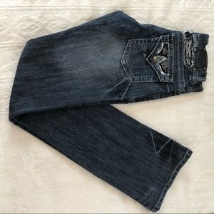 Red rivet jeans size 1